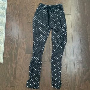 Polka dot pajama pants for girls
